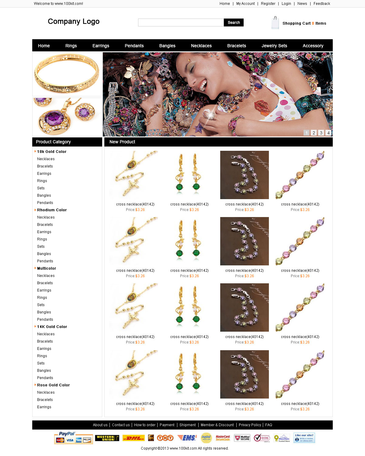 外贸珠宝饰品网站